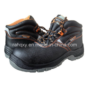 Split venta caliente en relieve de cuero zapatos de seguridad (HQ05021)